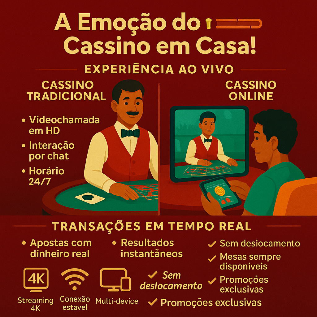 Cassinos ao vivo com dinheiro real